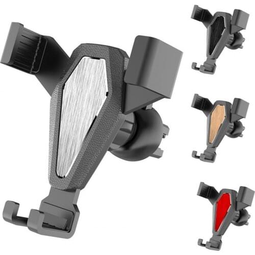 Car Mobile Phone Holder Triangle Fixed 360-degree Rotation Gravity Stable Navigation Bracket for Car Air Outlet For Xiaomi