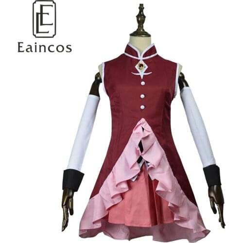 Free Shipping Anime Puella Magi Madoka Magica Sakura Kyoko Cosplay Costume Custom Made Dress Any Size