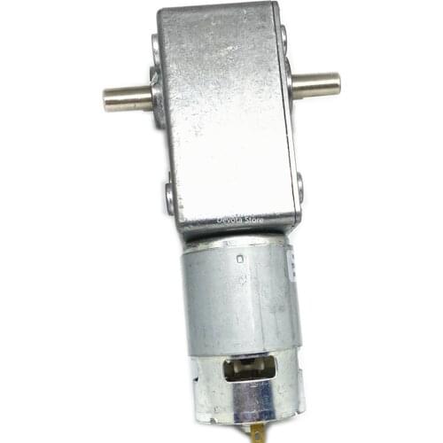 Dual-shaft Turbine Worm DC Gear Motor 12V 24V Torque Power Low Speed Motor Self-locking Quality Motor 775-4468 5882