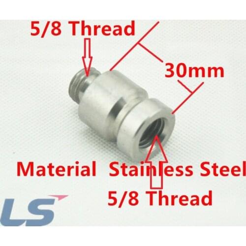 2 pcs HIgh quality NEW Stainless steel 30mm lenght GPS RTK Adapter / Prism Adapter - 5/8 x 11 thread