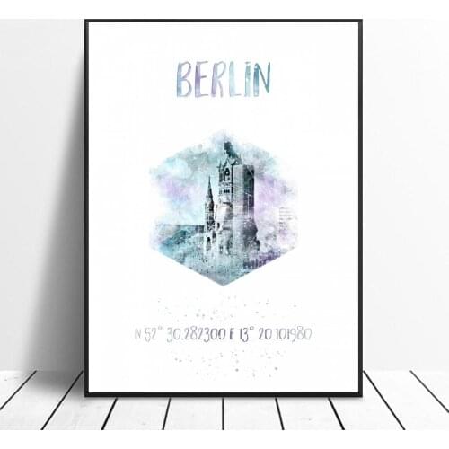Coordinates BERLIN Art canvas poster home decoration painting frameless