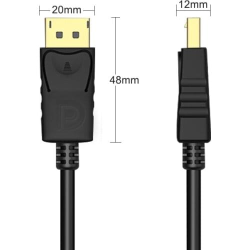 DisplayPort to DisplayP Cable DP to DP Cable 1080P 60Hz DP 1.4 For Projector HDTV Laptop Display Port to Display Port