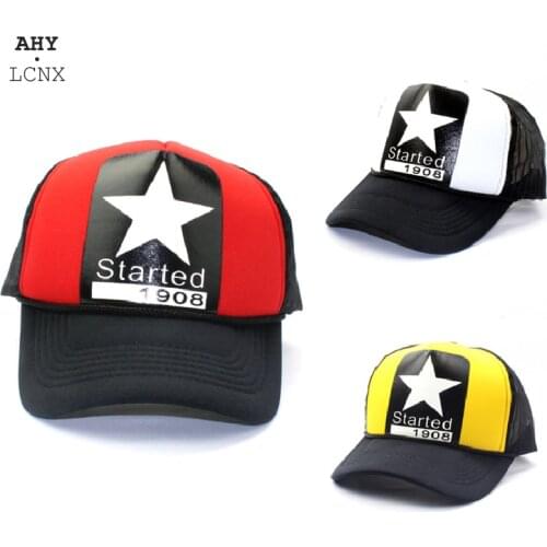 Summer Mesh Fashion Five pointed Star Brand Womens Baseball Cap Outdoor Truck Hat Breathable men women Caps Hip Hop Snapback