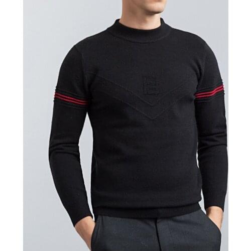 2020 New Men Streetwear Fashion wool sweaters Knitwear Autumn Winter casual Wool sweater fitness Pullover sweaters homme 8812