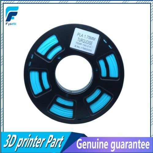 Top Quality Turquoise Blue Color PLA Filament 1.75mm 1kg/2.2lbs Printing Materials For 3D Printer Plastic Wanhao
