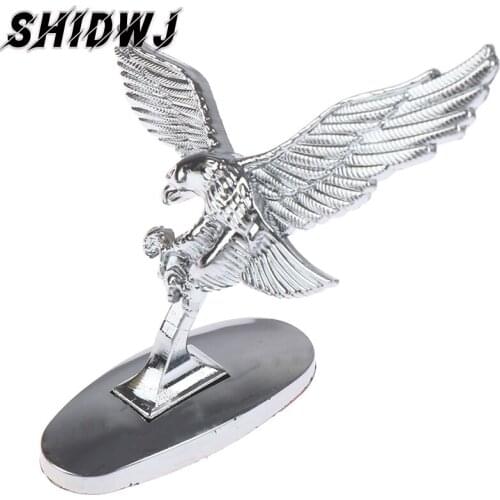 2021 New Auto Car Front Ornamet Emblem Angel Eagle Cover Chrome 3D Hood Sticker Car Decoration Badge Goods