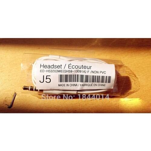 500 pcs pieces New Flat J5 In-Ear Earphone for MOB phone Headphones with Remote and MIC for Galaxy S4 S5 S3 S2 Note 2 3 4 i9500