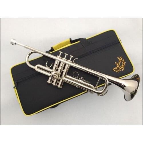 New De Xin Bb Trumpet TR-600S Silver Plated Music Instruments Profesional Trumpets Student Included Case Mouthpiece Accessories
