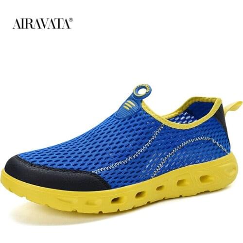 Summer Beach Sandals Unisex Water Shoes Outdoor Lightweight Fashion Mesh Breathable Quick-dry Slip on Sneakers