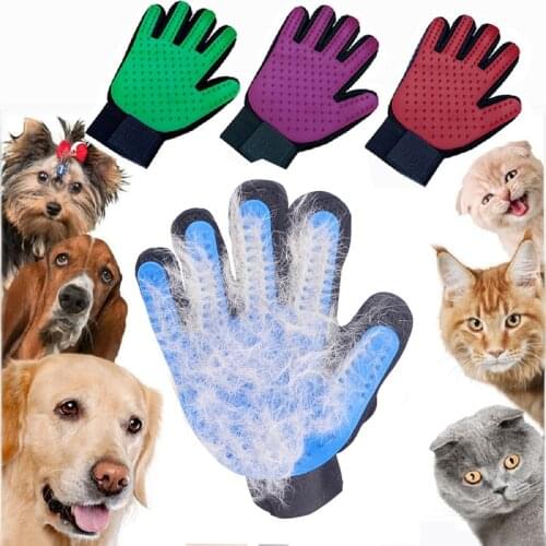 Dog Pet brush Glove Deshedding Gentle Efficient Pet Cat Grooming Supply Glove Dog Bath For Chihuahua Husky Pet Glove Dog Combs