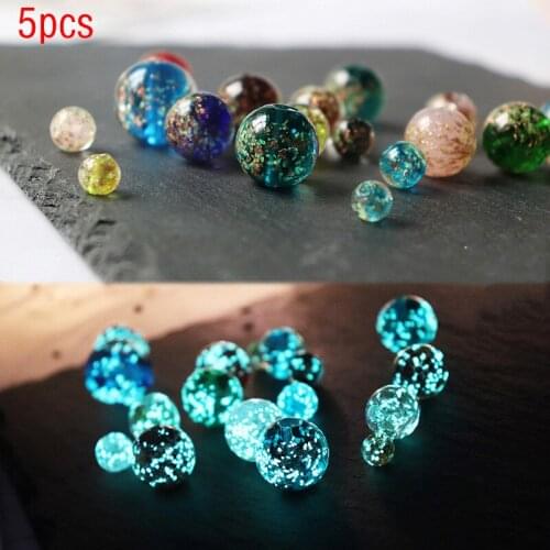 Luminous Glazed Bead Necklace Bracelet Diy Handmade Material Jewelry Accessories Bracelet Luminous Fantasy Starry Sky Loose Bead