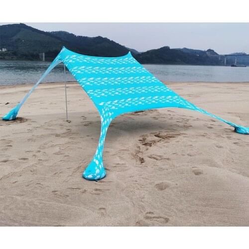 Camping Tent Travel Beach Umbrella Beach Tent Sand Sunshade Sun Shelter 1-2 person 3-5 person T265