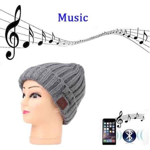 Winter Bluetooth Beanie Hat Headset with Built-in Microphone V4.2 Wireless Stereo Speaker& Music Phone Headphone Earphone