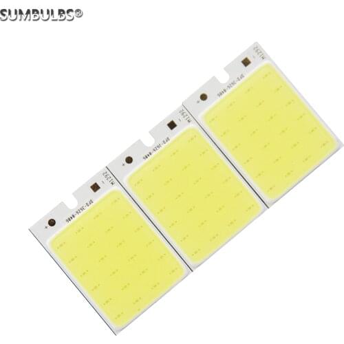 12V 3W LED Light Source 36*26mm Small Size Strip Cold White COB Bulb for Indoor Home Work Decor Lamp Automotive