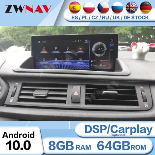 128G Carplay Android 10 Multimedia Player For Lexus RX350 CT GPS Navigation Radio Receiver Auto Car Accessories Stereo Head Unit