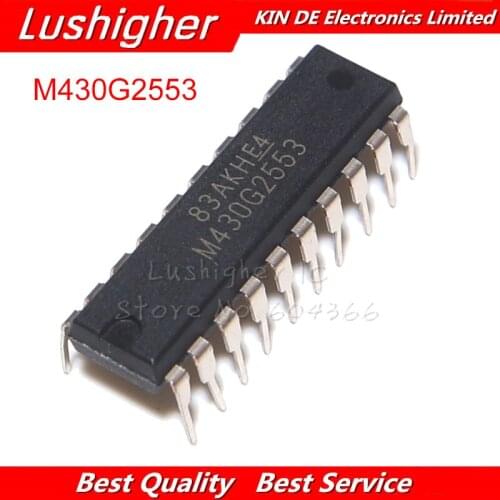 2pcs MSP430G2553IN DIP20 M430G2553 DIP-20 MSP430G2553 DIP MSP430G2553IN20