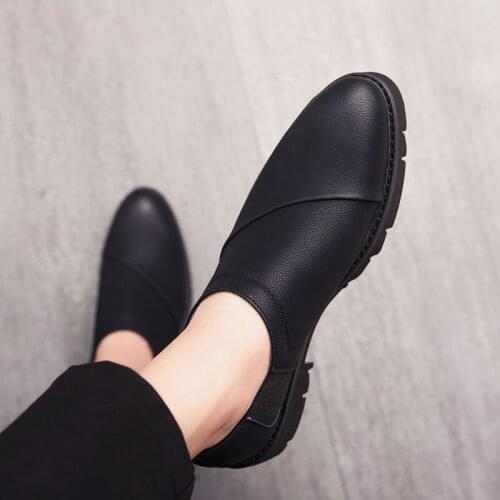 2020 New Arrivals Gentleman Leather Fashion Mens Casual Shoes Leather Loafers Luxury Brand Driving Shoes Zapatillas Hombre #I