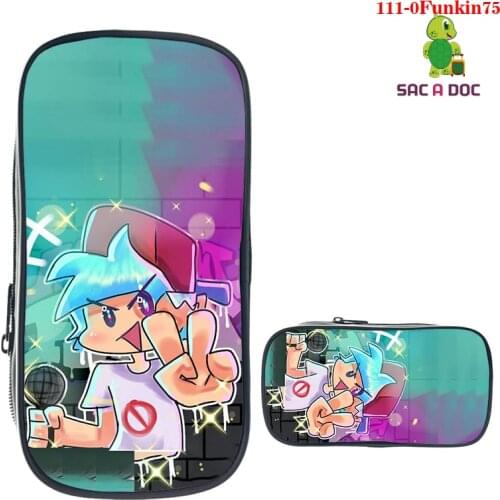 Friday Night Funkin 3D Print Pencil Case Storage Pouch School Supplies Stationery Bag Women Cartoon Cosmetic Bags Boys Girls Bag