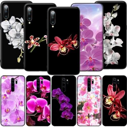GX167 Orchid Flowers Case for Xiaomi Note 10 8Lite CC9 9 9T 10T A1 A2 A3 5X 6X F1 Poco F2 X3 NFC M3 Pro Lite
