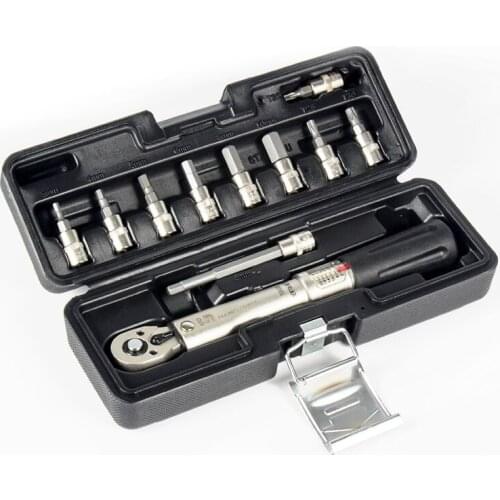 BIKE HAND Bicycle Bike Torque Wrench Key Tool Socket Spanner Set Kit Cycling Repair Tool Kits 1/4 inch Torque Fix Set