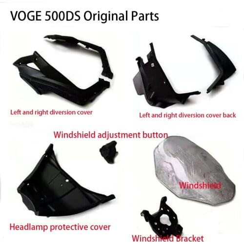 FOR Loncin VOGE 500DS 500 DS Left And Right Diversion Guard Windshield Headlight Guard Motorcycle Accessories Tools