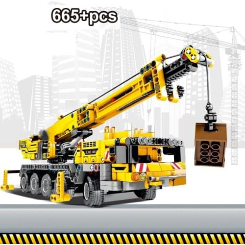 Mould King 665pcs Building Bricks City Engineering Technic Machine Car Blocks Enlighten Toys For Children