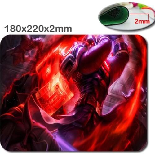 Red League of legends gaming mouse Non-slip Choose Custom HD 3D Print The fashion design Mouse Pad Mouse pad 180mmx220mm x2mm