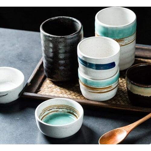 Ceramic Tea Cup Vintage Water Cup Retro Style Personality Brief Porcelain Afternoon Coffee Tea Cups Home Decor Drinkware