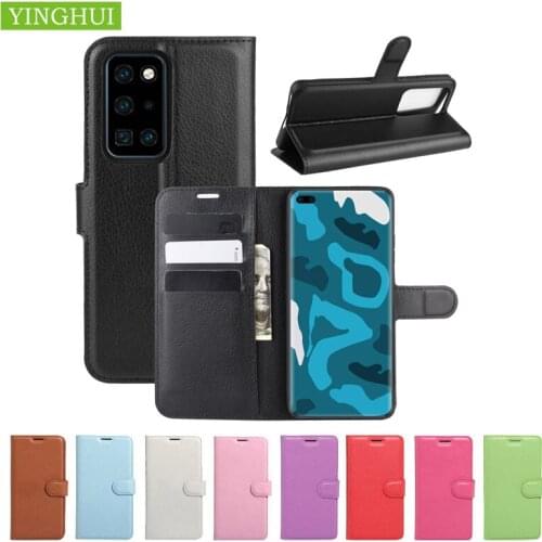 For Huawei Nova 7i P40 Pro plus + P40 Lite E Y7P Leather Phone case Flip Cover Stand Wallet Bag Card Holder phone case shell