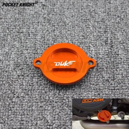 CNC Engine Oil Filter Cover Cap For 1290 Super Adventure Duke GT 690 Duke 500 EXC SMC Duke 125 RC 390 For Husqvarna 701 Endu