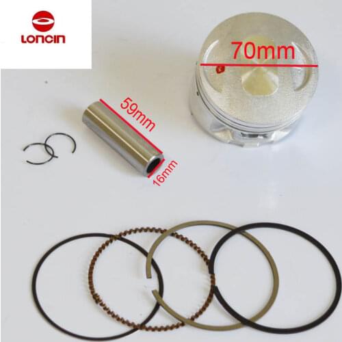 LONCIN CB250 250cc water cooled engine piston sets 70mm bore dirt bike atv quad free shipping