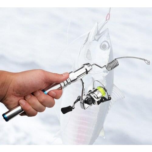 Mini ICE Fishing Rod Boat Ice Winter Fishing Rod With XM100 Spinning Fishing Reel Fishing Tackle Set