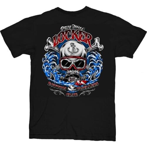 2019 New Fashion Brand T Shirt Fashion Amphibious Salt Life Style Mens Skull Dive T-Shirt New S M L Xl Xxl 3Xl men Tee Shirt