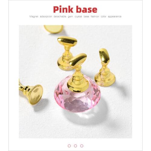 Newest Art Practice Display Stand Checkerboard Holder Tips False Nails Holder UV Gel Showing Shelf Training Base DIY Manicure