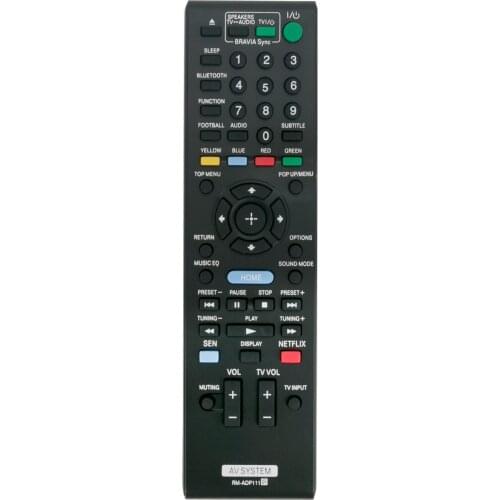 New RM-ADP111 Replaced Remote Control fit for Sony Audio System BDV-E2100