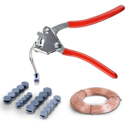 QF-2 plier 100PCS 6*4MM Sealed beans Sealing Wire Lead Seal Sealing Pliers Calipers for Seal Water Meter Anti-theft sealing