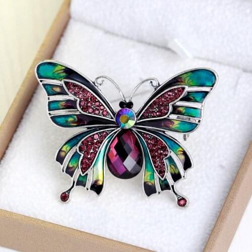 Skysuk Butterfly Brooches For Clothes
