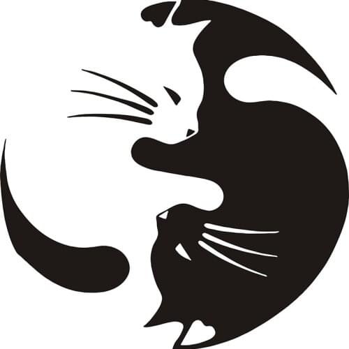 SLIVERYSEA Cat Automobile Styling Decorative Decal Personalized Car Window Glass Motorcycle electric car Sticker #B1145