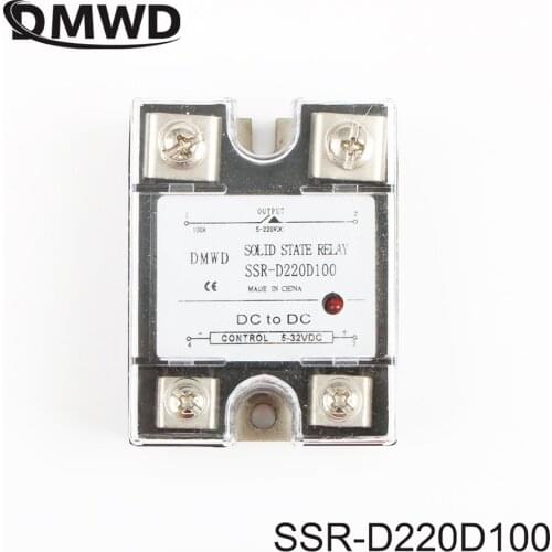 SSR-100DD solid state relay with indicator DC 5-32v to DC 5-220v single phase DC-DC SSR 100DD 100A SSR-D220D100