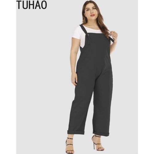 Женские однотонные комбинезоны TUHAO China At AliExpress