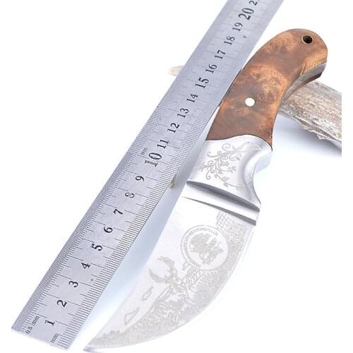 Outdoor high hardness fruit knife, survival multi-function saber, small straight knife, camping knife