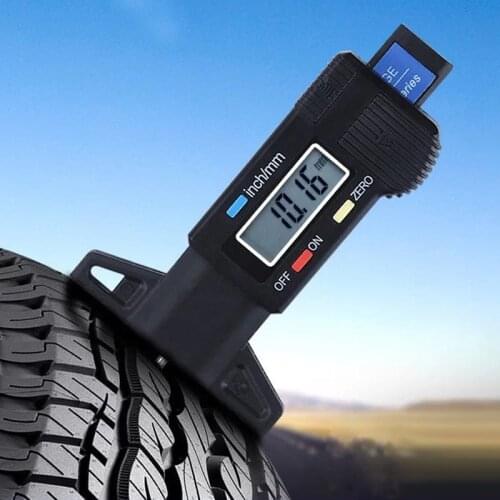 Universal Car Digital Tire Tread Depth Tester Gauge 0-25mm Meter Measurer Tool Caliper LCD Display Tpms Tire Monitoring System