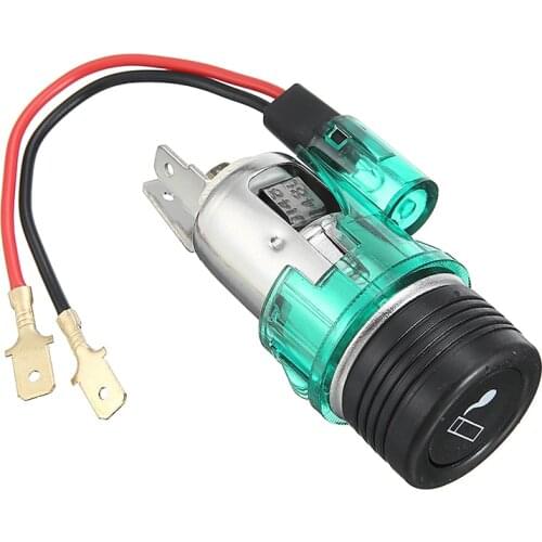 Universal DC 12V-24V Car Boat Track Lawn Mower Cigarette Lighter Socket Illuminated 20AMP Ignition Switch