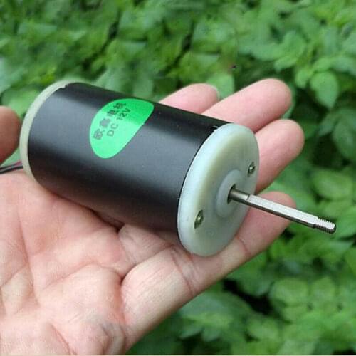 555 DC Motor DC 12V 16V 24V 6400RPM High Torque 8 Pole Rotor Double Ball Bearing DIY Drill Screwdriver Electric Power Tool Parts