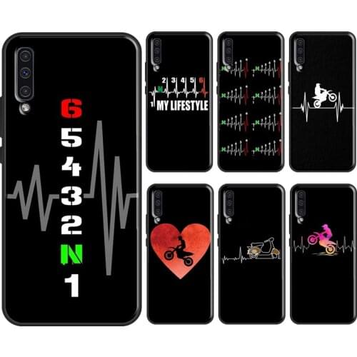 Motorcycle Heartbeat For Samsung Galaxy A51 A71 A31 A41 A10 A30 A50 A70 A52 M31 A20e A21S A12 M31S Phone Cover