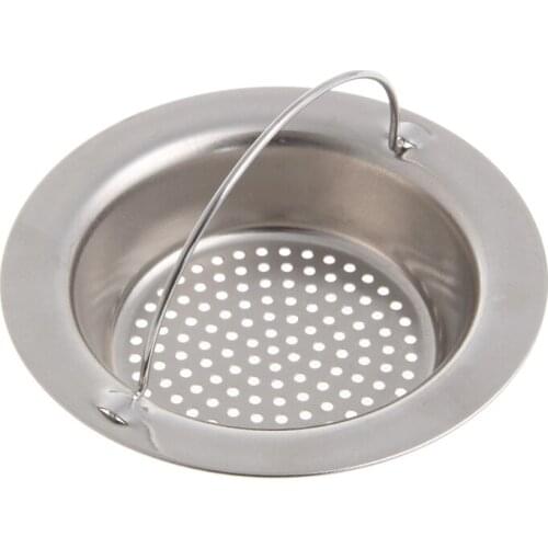 Kitchen Drain Filter Sink Strainer Waste Plug Drain Stopper Filter Basket Stainless Steel