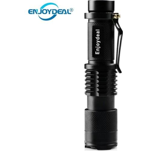 3000 Lumen T6 LED Flashlight Aluminum Waterproof Zoomable Flashlight Torch Lamp 5 Modes Battery for Night Walk Climbing Fishing