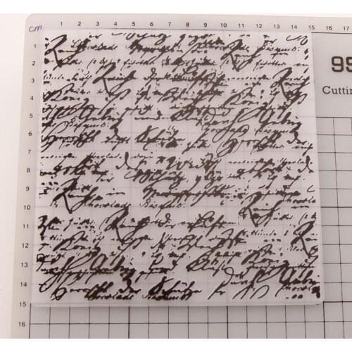 Concave-convex Plastic Embossing Template 15*15CM Card Making Formwork Folder DIY Photo Album Scrapbooking Decoration Supplies