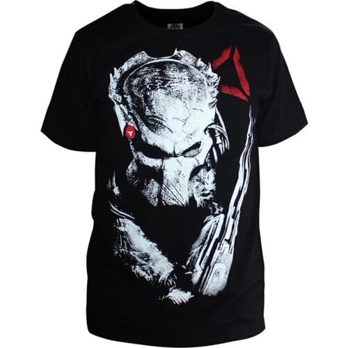 Tops Classic Predator Shirt T-shirt Tops Cosplay Men Women Shirt Printing Design Cotton Casual Short Sleeve Predator T-shirts