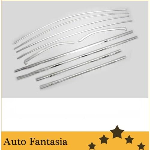 Chrome Side Window Full Trim Set for Nissan Versa / Pulsar / Sunny Sedan 2012 Up